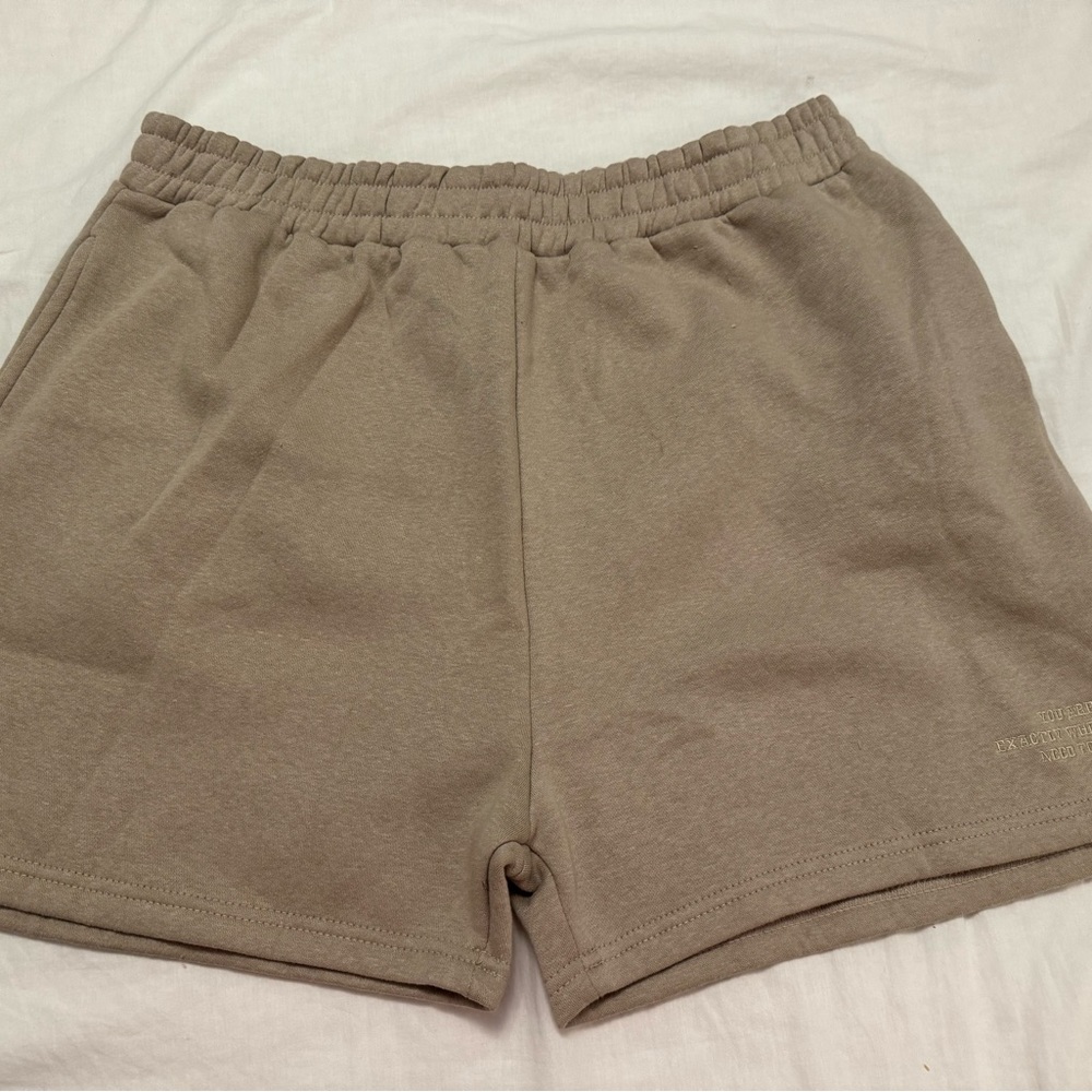 High rise sweat shorts